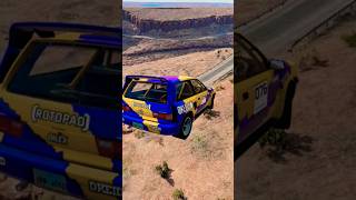 Realistic Car jump Crashes BeamNG Driveshorts trending [upl. by Lavud]