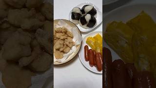 【こういうのでいいんだよ飯】Shorts 玉子焼き ウインナー 唐揚げ 飯テロ [upl. by Tory]