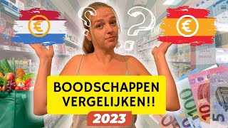 HOE DUUR ZIJN BOODSCHAPPEN IN SPANJE  VERGELIJKEN BOODSCHAPPEN SPANJE 2023  WONEN IN SPANJE 145 [upl. by Tuddor]