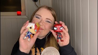 ASMR  Tapping and Scratching on Funko Pop figures including rambles [upl. by Flavian]