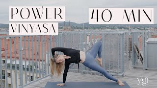 40 Min POWER VINYASA Yoga Flow I Heart Openers I Herzöffner I dynamisch [upl. by Eniladam523]