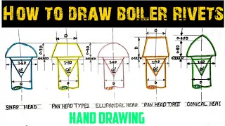 Boiler rivet drawing Engineering and poetry [upl. by Brown]