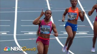 ShellyAnn FraserPryce runs WORLDS BEST 100m this year of 1066 2022 Diamond League Silesia [upl. by Beckett]