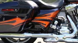 2015 CVO Street Glide in Ultraviolet Blue with Molten Lava Flames [upl. by Cavill]