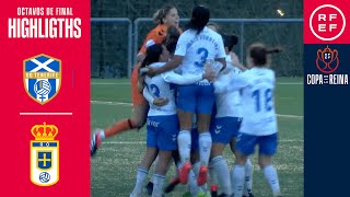 RESUMEN  Real Oviedo Femenino 1 24 1 UD Tenerife  Octavos de final  Copa de la Reina [upl. by Niarbo]