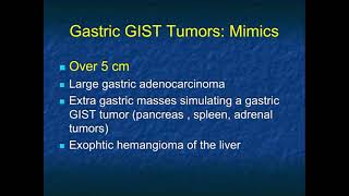 Gastric GIST Tumors Pearls and Pitfalls  Part 1 [upl. by Trudi549]