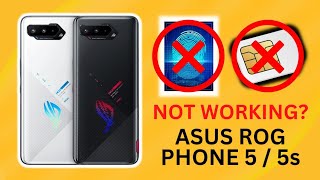 ASUS ROG PHONE 5  5s  FINGER PRINT SCANNER NOT WORKING  SIM CARD NOT WORKING  HOW TO FIX IT [upl. by Birchard]