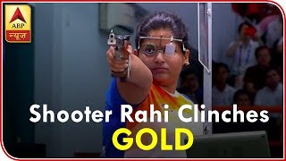 Asian Games Indian Shooter Rahi Sarnobat Clinches GOLD In Women’s 25m Air Pistol Event  ABP News [upl. by Enitsua]