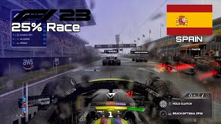 F1 2023 GAME  25 Race Spanish  Lewis Hamilton  PS4 Gameplay [upl. by Meg599]