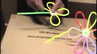 Glow Stick ideas  How to make Glow In The Dark FLOWERS  glow sticks [upl. by Bores]