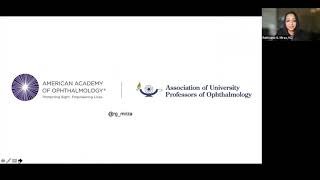 AUPOAAO Webinar 2021 Advice for the Ophthalmology Residency Match Season [upl. by Lekcim125]