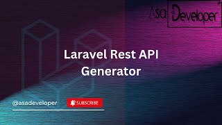 Laravel Rest API Generator [upl. by Haerle307]