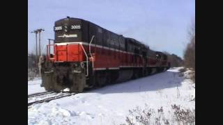 PampW Coal Train Power ABB GEs B408B307AB B307AB 01222010 [upl. by Aikemat]