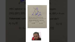 TYT DENEME  GEOMETRİ SORUSU shorts shortsfeed shortsvideo [upl. by Mano]