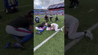 Damar Hamlin of Bills James Conner signing and exchange jerseys shorts shortsvideo [upl. by Violante454]