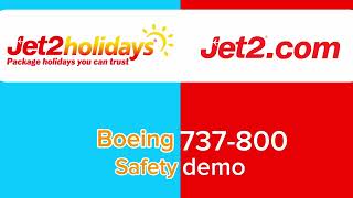 Jet2comJet2 holidays Boeing 737800 safety video 2024 [upl. by Laurence]