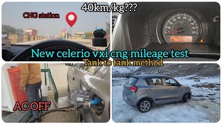 New celerio vxi cng mileage test 2024 in winter celerio2023 carlover marutisuzuki mileagetest [upl. by Velleman]