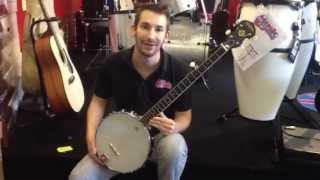 Washburn B7 5 String Openback Banjo Old Time Bluegrass Folk Music Lessons [upl. by Lyrej]