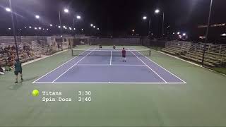 40 div  Nissan Titans vs Spin Doctors 10032024  Guam tennis [upl. by Anwahsar]