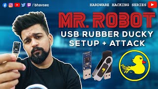 Mr Robot  USB Rubber Ducky Setup  Attack Tutorial [upl. by Adiuqram]