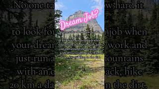 Dream Job Or Just Running Around Mountains  backpacking unfiltered backpacking shorts short [upl. by Clinton]