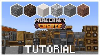 CREATE QuartzAndesite Farm  Create 1192  tutorial minecraft [upl. by Fee]