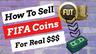 🤑How To Sell FIFA EAFC Coins 💵For Real Money  Wont Get Your Account Banned by EA 🙀 [upl. by Esidarap25]