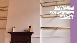 MDF floating shelves without brackets [upl. by Yewed]