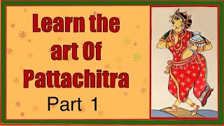 Pattachitra tutorial step by step part 1 [upl. by Ashbey]