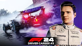 Our First WET Race on F1 24  F1 24 Driver Career 3 [upl. by Bonnie]