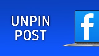 How to Unpin Post from Your Profile in Facebook on PC [upl. by Yolanthe771]