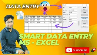 Smart Data Entry Microsoft Excel  Data Entry [upl. by Ytima]