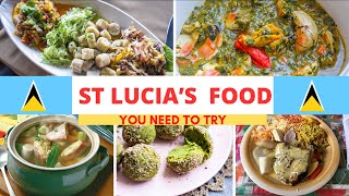 Saint Lucia Food  🇱🇨  Top Traditional St Lucia’s Foods  St Lucia’s Cuisine [upl. by Aerbas]