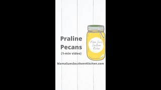 How to easily make praline pecans  Simple dessert idea for the holidays  YouTube Shorts [upl. by Ydok]