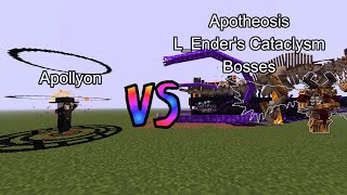 Apollyon vs Apotheosis LEnders Cataclysm Bosses  Minecraft Mob Battle [upl. by Ellenahs]