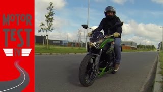 Kawasaki Z300 ABS performance pakket Akrapovic uitlaat 2016  VLOG 9  Motor Test TV [upl. by Atiuqad]