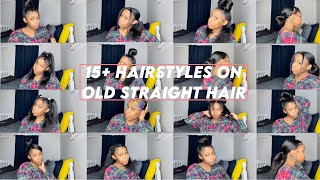 15 Hairstyles For Straight Natural Hair  EASY BACK TO SCHOOL HAIRSTYLES [upl. by Aniaz]