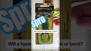 Spro topwater frog winch test 🐸🪝 spro topwaterlure topwaterbassfishing bassfishing [upl. by Rodrick]