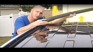 DIY Ford Explorer Cross Bars Roof Racks Install [upl. by Eannyl]