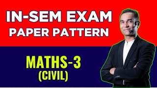 M3 CIVIL INSEM EXAM PAPER PATTERN  engineeringmathematics sppu [upl. by Eugatnom521]