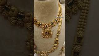 Latest haram collection  1 malarinpayanam goldharam goldharamdesigns antiqueharam trending [upl. by Dlonra789]