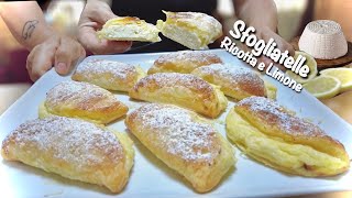 SFOGLIATELLE RICOTTA E LIMONE ricetta facile e veloce di Tutti a tavola [upl. by Baxter]