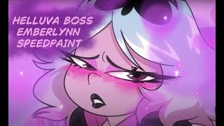 HELLUVA BOSS  EMBERLYNN  SPEEDPAINT [upl. by Ilesara]