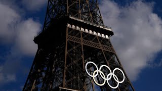 Paris skyline ahead of the Olympics Closing Ceremony Live Stream [upl. by Pieter80]