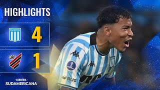 RACING vs ATHLETICO PR  HIGHLIGHTS  CONMEBOL SUDAMERICANA 2024 [upl. by Yatnoed]