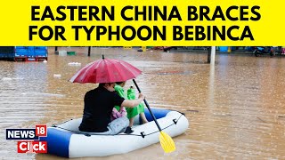 Flights Grounded in Shanghai as China Braces for Typhoon Bebinca  China News  News18  N18G [upl. by Heinrick]