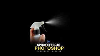 Quick Way Realistic Spray Effect in Photoshop  Photoshop shorts Video [upl. by Durrace]