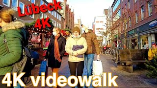 Walking in LÜBECK  Germany 🇩🇪  4K Ultra HD  city tour lubeck [upl. by Enos515]