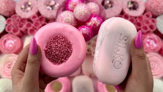 ASMR Video  Peeling off the film  Crushing soap boxes with foam  Cutting soap  Clay cracking [upl. by Kalam]