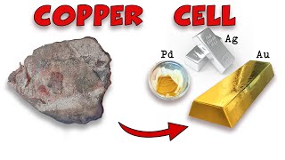 Gold  palladium  silver recovery by COPPER CELL  Anodic slime [upl. by Slayton]